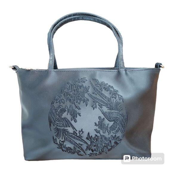 Vintage Fashion Express 90s Black Convertible Handbag Crossbody Purse OS - Picture 3 of 12